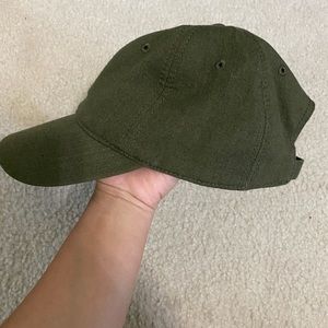 Olive green cap
